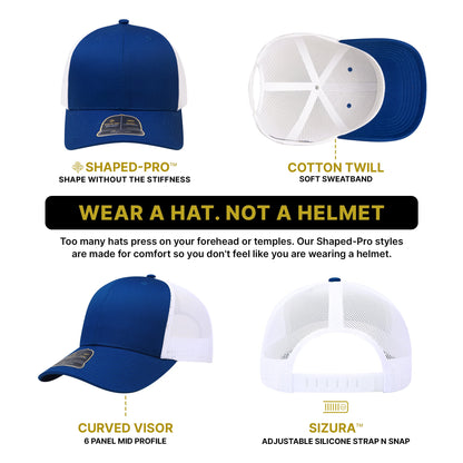 Empire Cove EC001 Shaped-Pro 6 Panel Trucker Hat