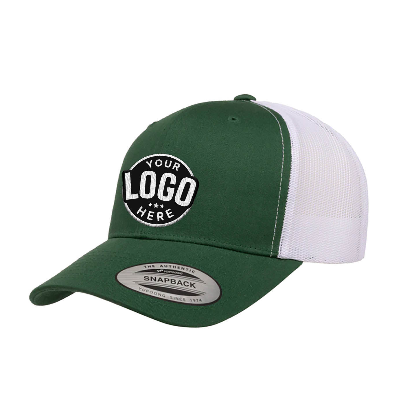 Custom Embroidered Yupoong 6606T Retro Trucker Hat, Mesh Back, 2-Tone Colors, YP Classics