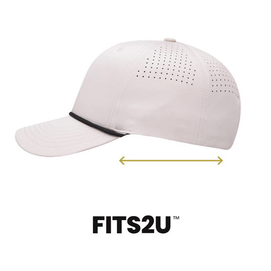 Empire Cove EC010 6 Panel Performance FITS2U Laser Perforated Rope Hat