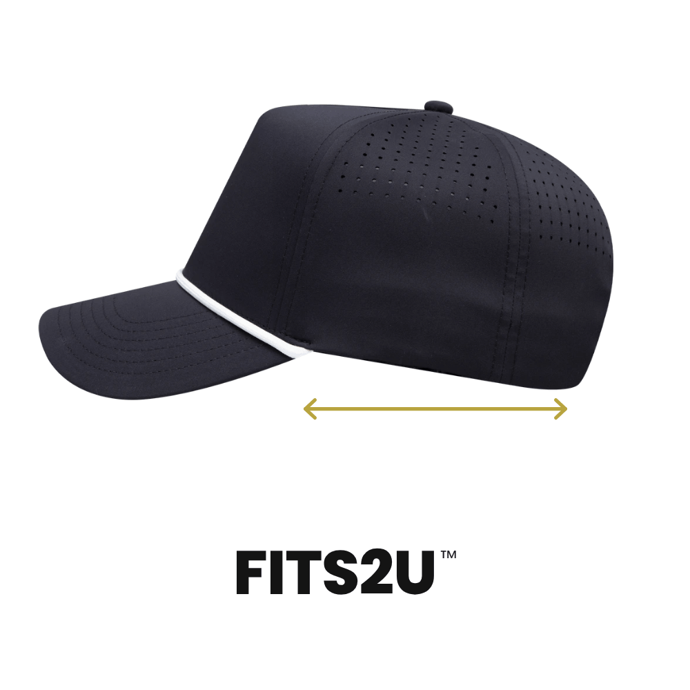Empire Cove EC011 5 Panel Performance FITS2U Laser Perforated Rope Hat