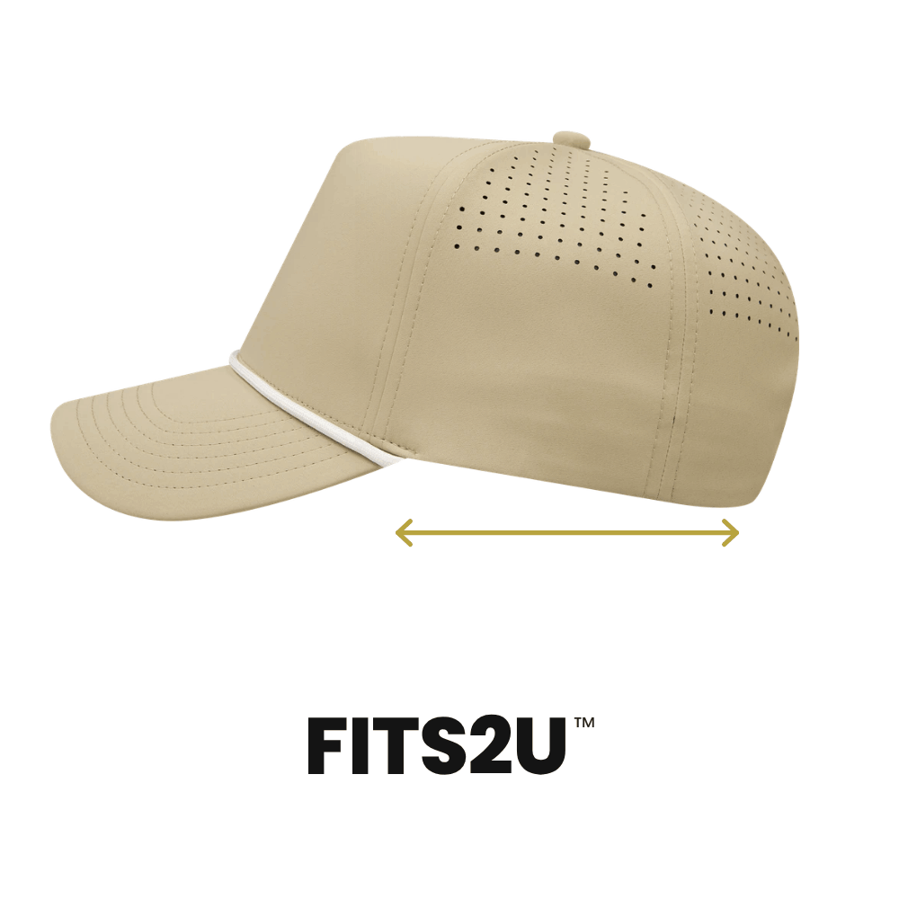 Empire Cove EC011 5 Panel Performance FITS2U Laser Perforated Rope Hat