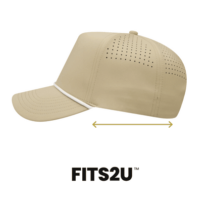 Empire Cove EC011 5 Panel Performance FITS2U Laser Perforated Rope Hat