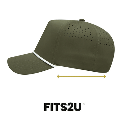Empire Cove EC011 5 Panel Performance FITS2U Laser Perforated Rope Hat