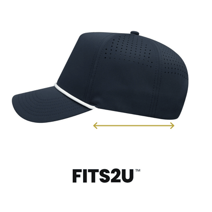 Empire Cove EC011 5 Panel Performance FITS2U Laser Perforated Rope Hat
