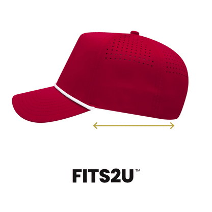 Empire Cove EC011 5 Panel Performance FITS2U Laser Perforated Rope Hat