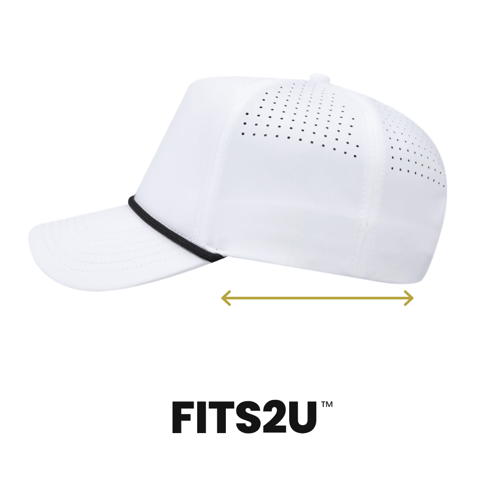 Empire Cove EC011 5 Panel Performance FITS2U Laser Perforated Rope Hat
