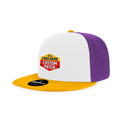 Custom Patch Decky 6020 High Profile 6 Panel Snapback, Flat Bill Hat