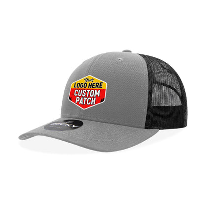 Custom Patch Decky 5019 - Youth 6 Panel Mid Profile Structured Cotton Trucker, Kids Classic Trucker Hat