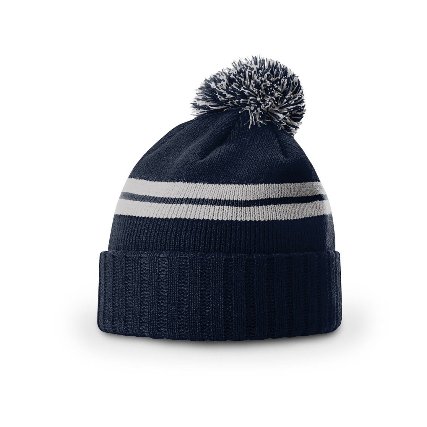 Richardson 135 Short Pom Knit Beanie - Blank