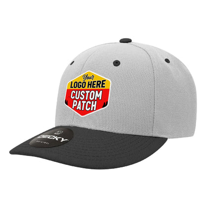 Custom Patch Decky 207 - Deluxe, Mid Pro Baseball Hat, 6 Panel Structured Cap