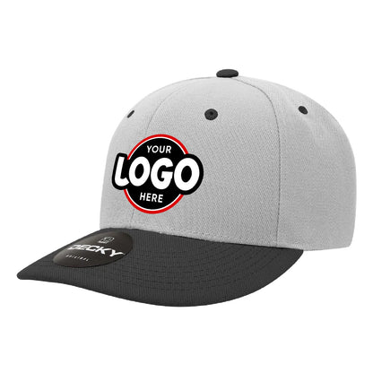 Custom Embroidered Decky 207 - Deluxe, Mid Pro Baseball Hat, 6 Panel Structured Cap