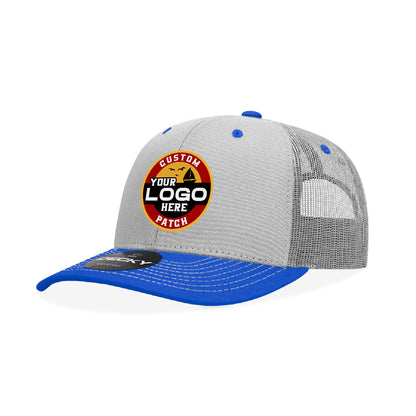 Custom Patch Decky 6031 - 6 Panel Mid Profile Structured Contra-Stitch Trucker Hat