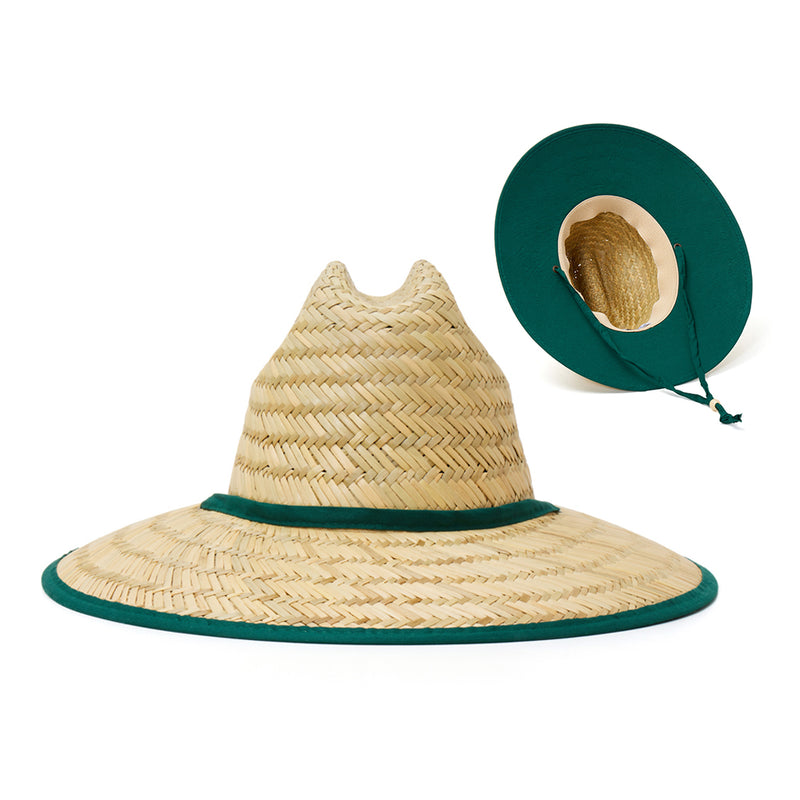 Empire Cove Straw Lifeguard Sun Hats with Cotton Underbrim Coastal Edition