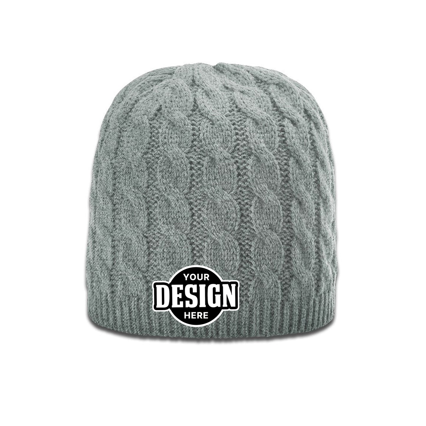 Custom Patch Richardson 138 Cable Knit Beanie