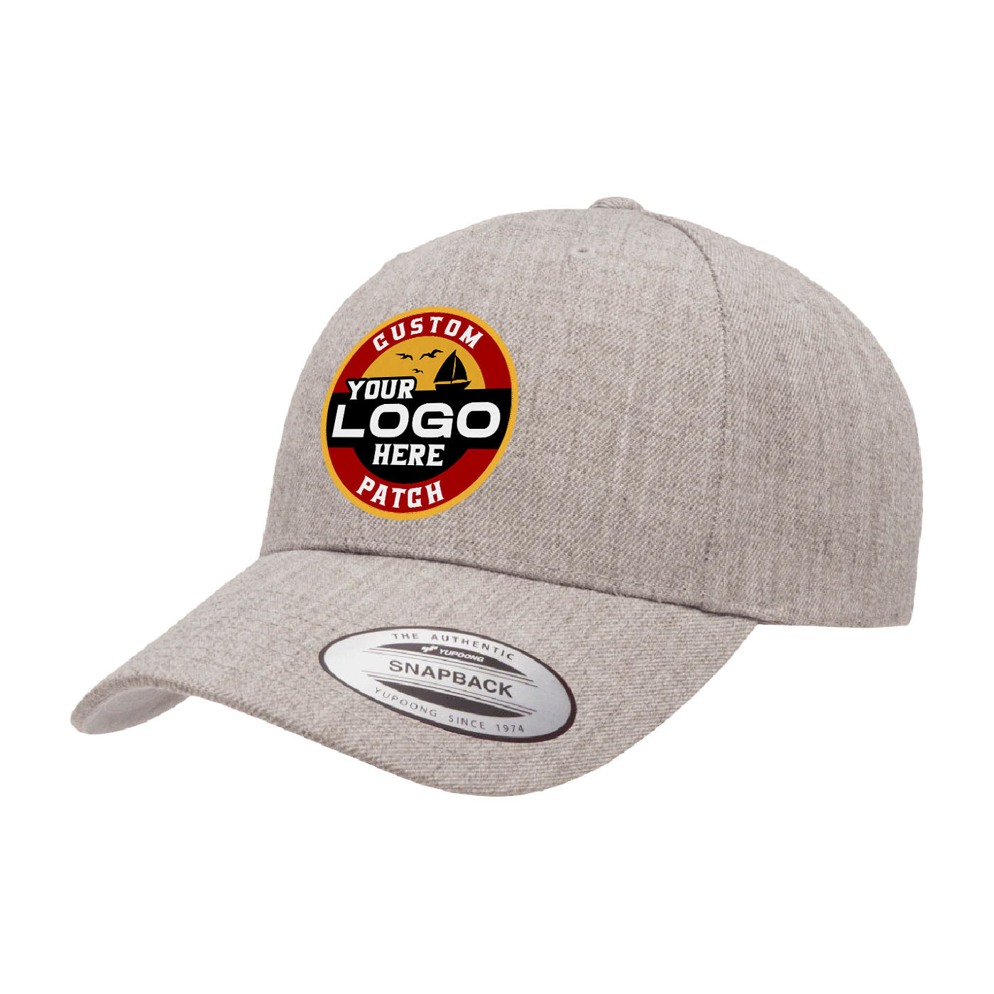 Custom Patch Yupoong 6789M Premium Curved Baseball Hat, Snapback Cap, YP Classics