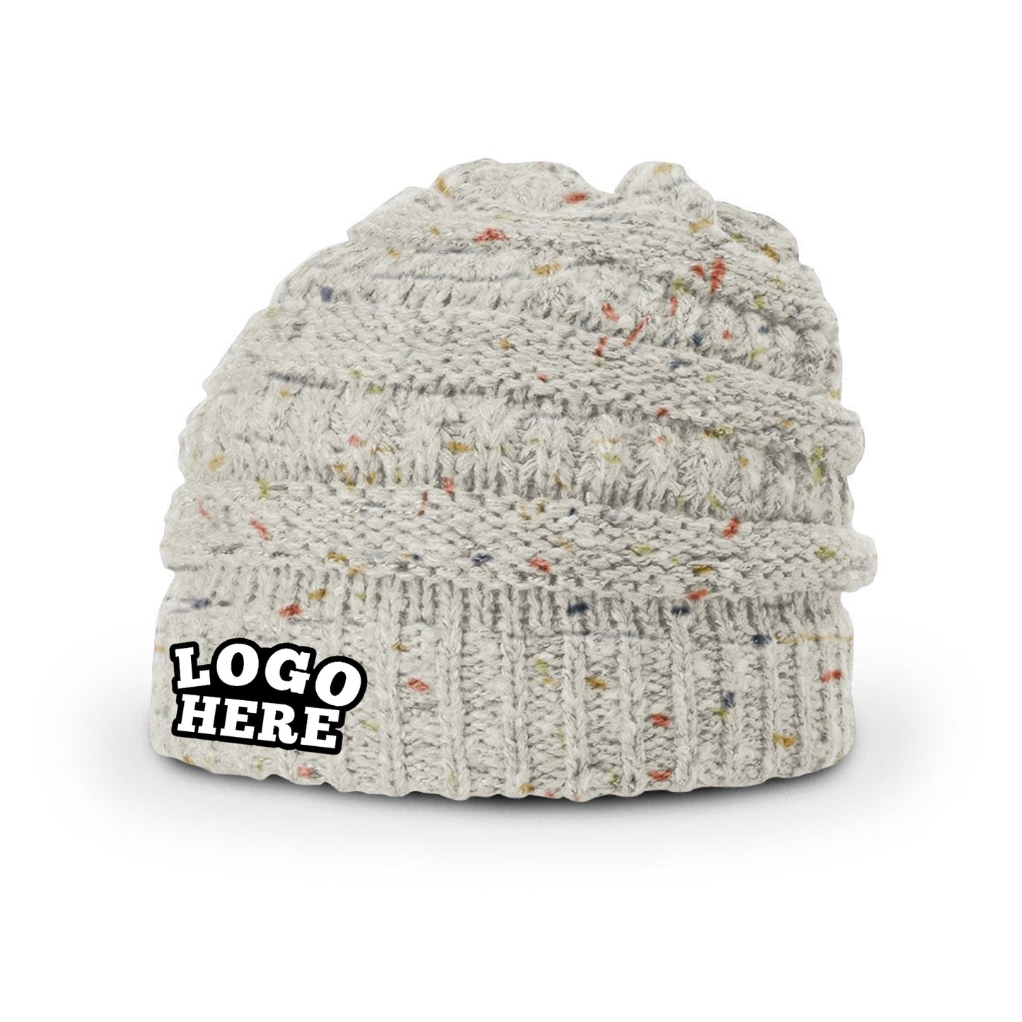 Custom Embroidered Richardson 157 Speckled Knit Beanie