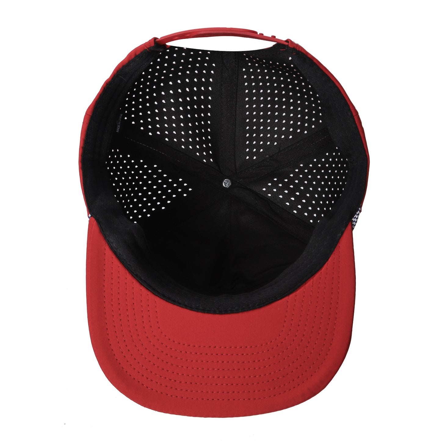 Unbranded 5 Panel Water Resistant Flat Bill Perforated Rope Hat