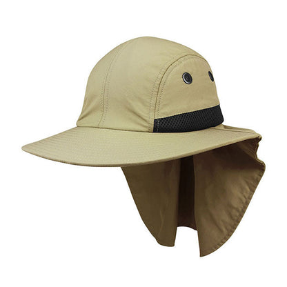 Juniper J7002A 4 Panel Flap Cap with Wide Brim