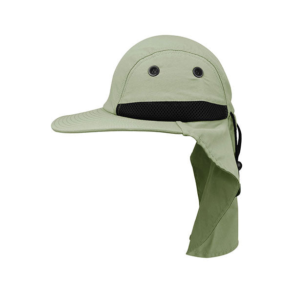 Juniper J7002A 4 Panel Flap Cap with Wide Brim