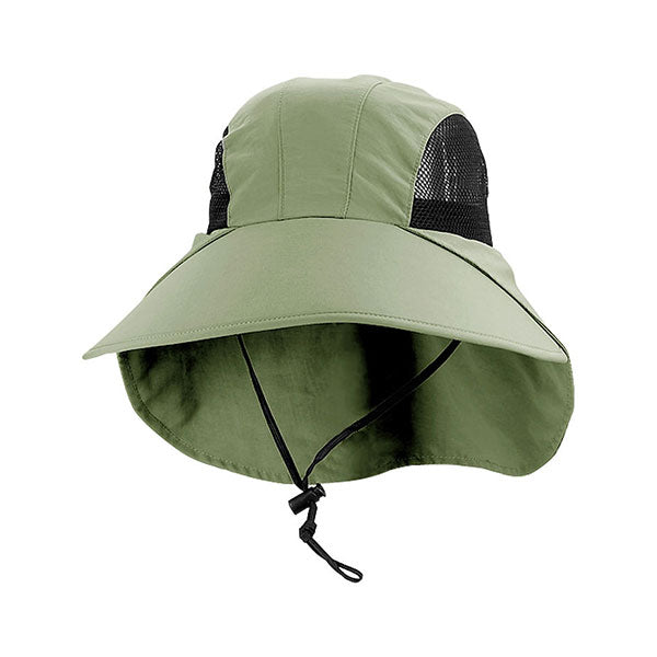 Juniper J7003 Large Bill Flap Cap with Mesh Side Panels
