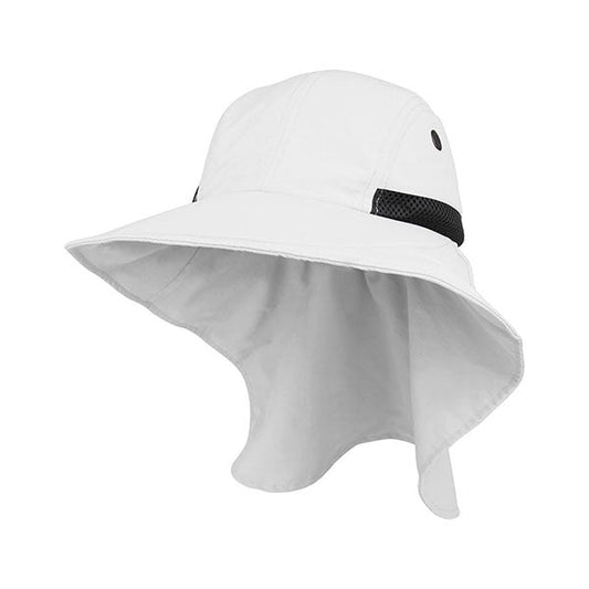 Juniper J7213B Ladies' Nylon Wide Brim Flap Cap