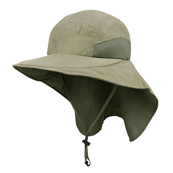 Juniper J7213C Microfiber Wide Brim Flap Cap