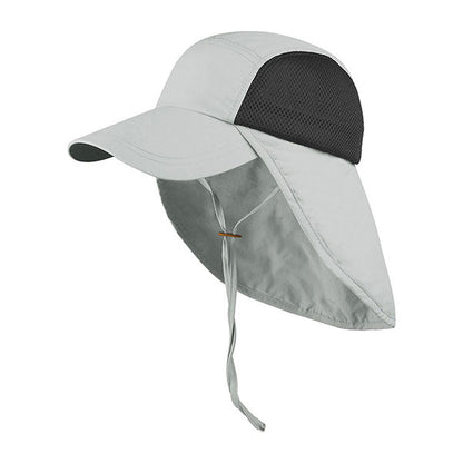 Juniper J7222 Taslon UV Cap with Flap & Chin Cord