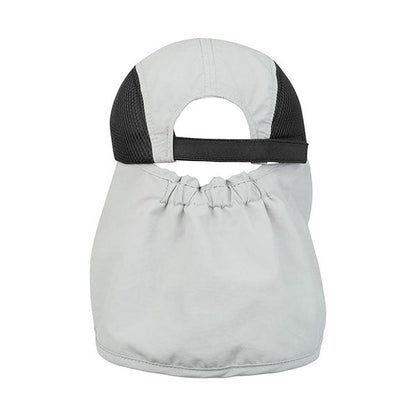 Juniper J7222 Taslon UV Cap with Flap & Chin Cord