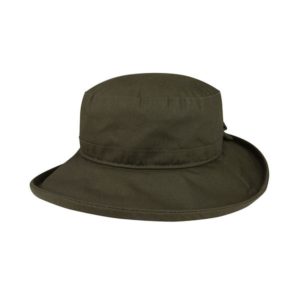 Juniper J9704 Waxed Cotton Canvas Ladies' Wide Brim Bucket Hat