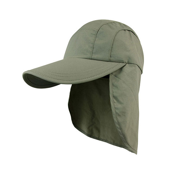 Juniper J7220 Taslon UV Cap with Flap & Draw String