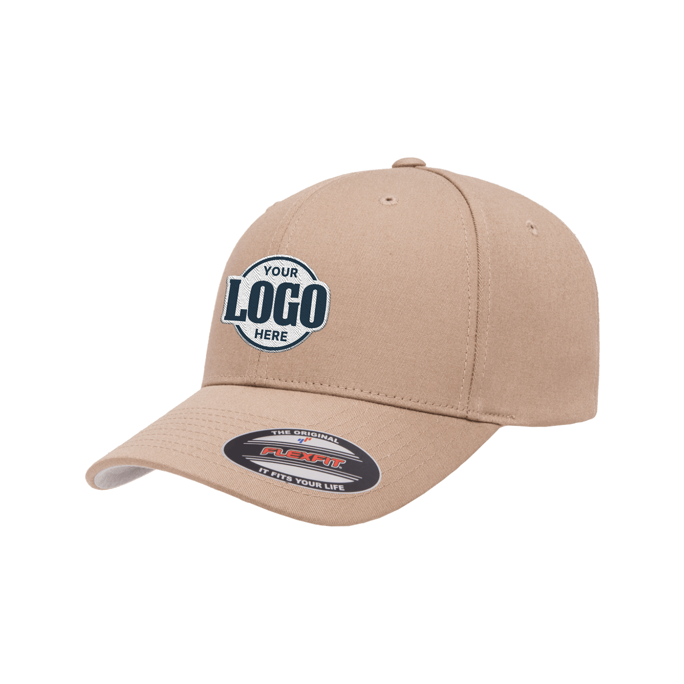 Custom Embroidered FlexFit 5001 V-Flexfit Cotton Twill Cap