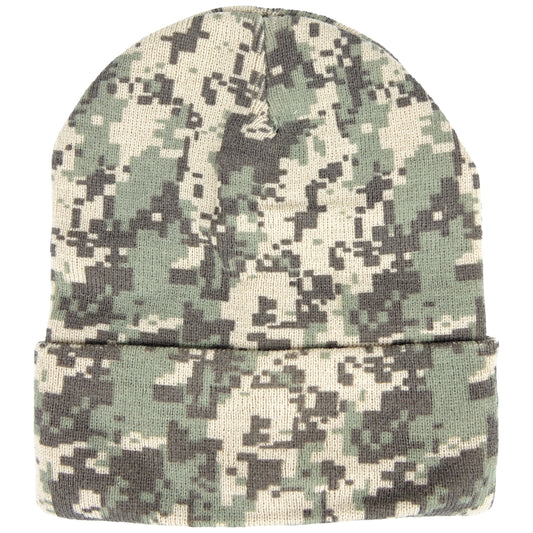 Nissun Digital Pixel Camo Knit Cap - KNIT.D - Star Hats & Embroidery