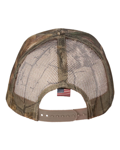 Kati LC350M Camo Woven USA Flag Mesh Cap
