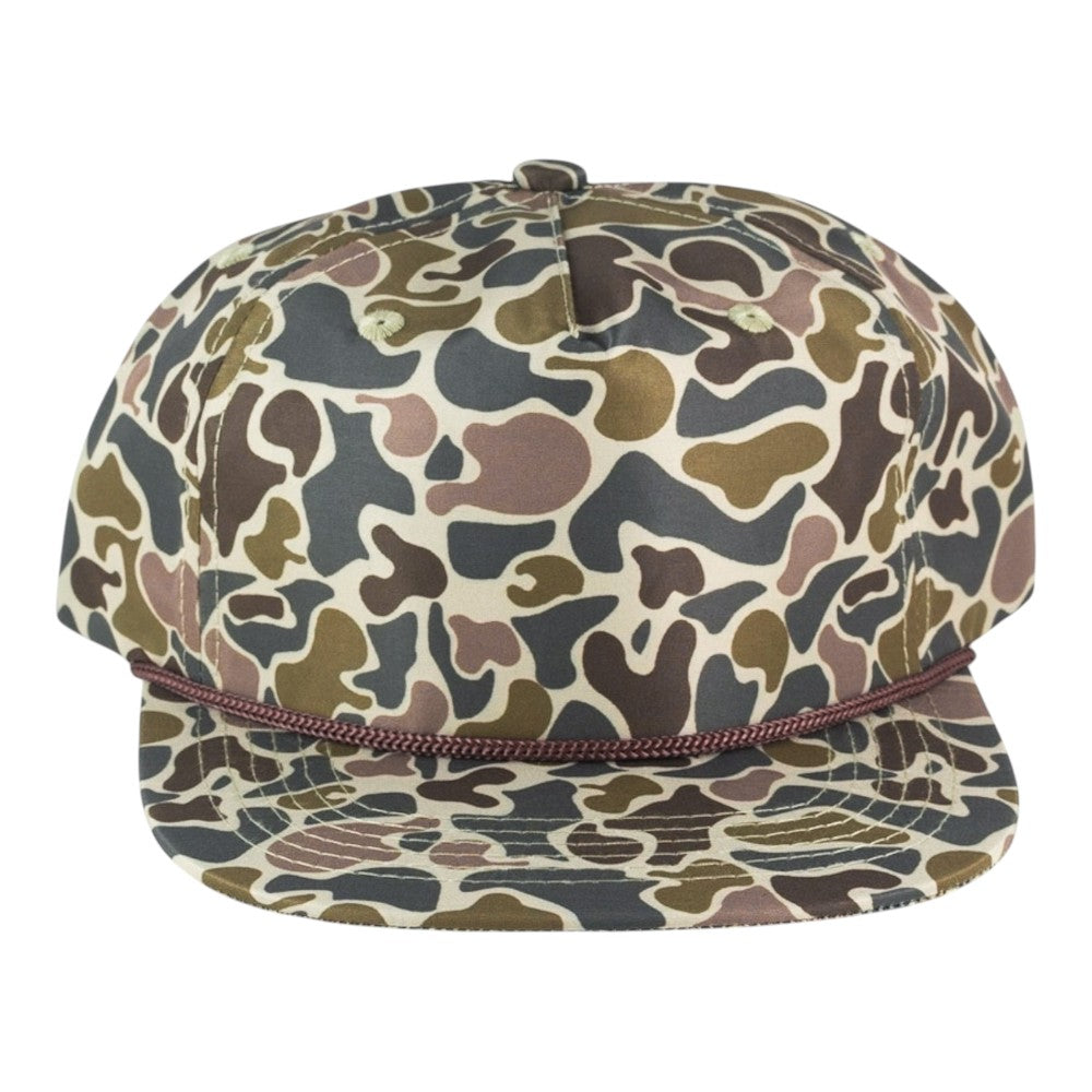 Blank Rope Hats Camo 5-Panel Snapback