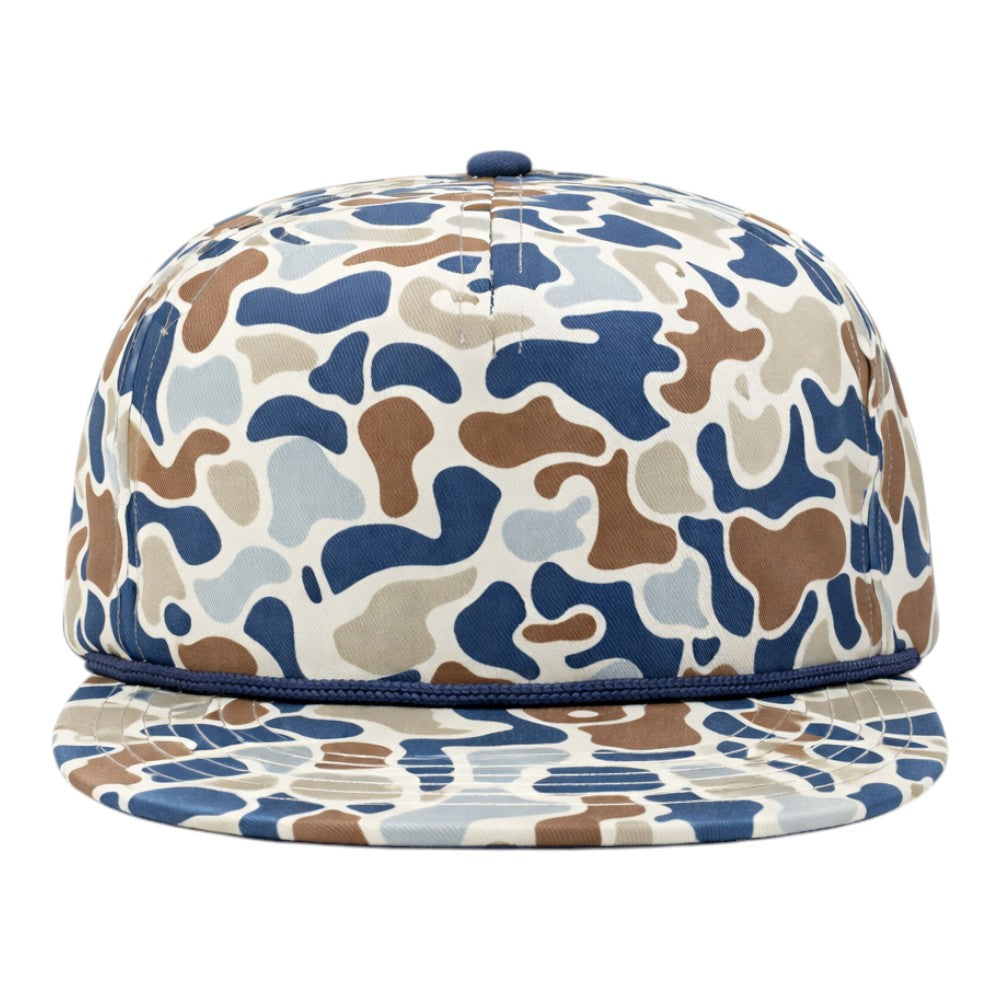 Blank Rope Hats Camo 5-Panel Snapback