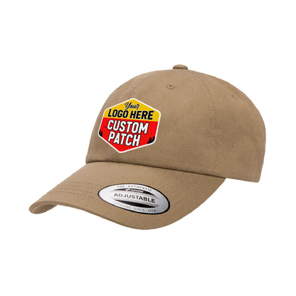 Custom Patch Yupoong 6245CM Dad Hat, Low Profile Cotton Twill Cap, YP Classics