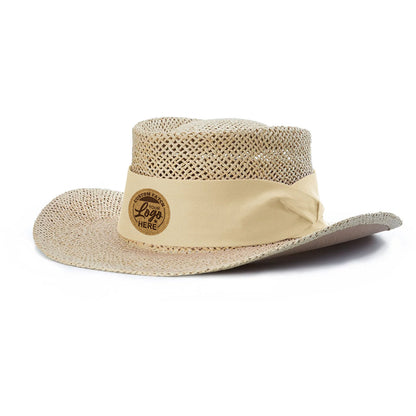 Custom Patch Richardson 824 Classic Gambler Hat, Straw Hat