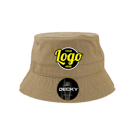 Custom Embroidered Decky 961 - Relaxed Polo Bucket Hat