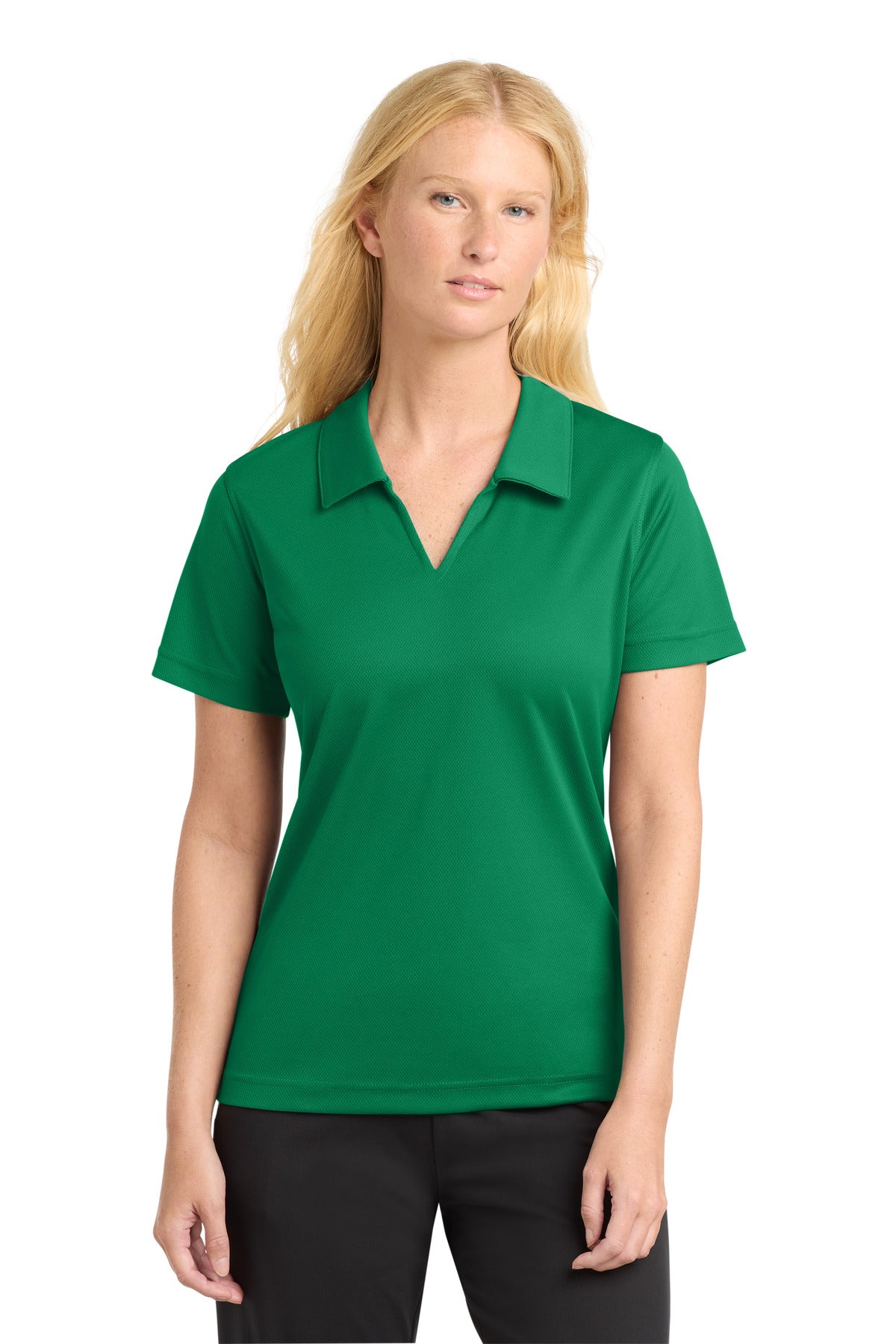 Sport-Tek L469 Women's Dri-Mesh   V-Neck Polo