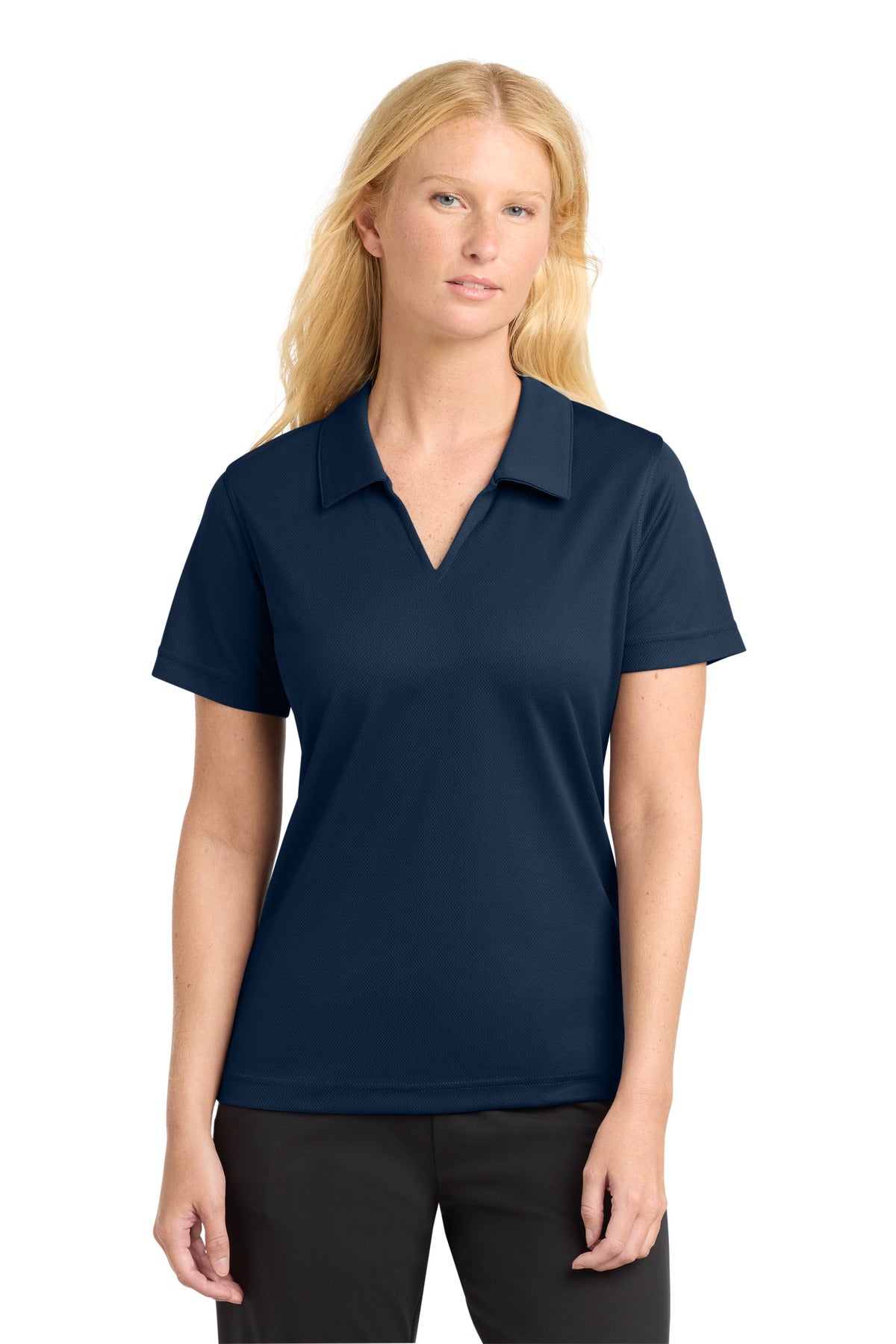 Sport-Tek L469 Women's Dri-Mesh   V-Neck Polo