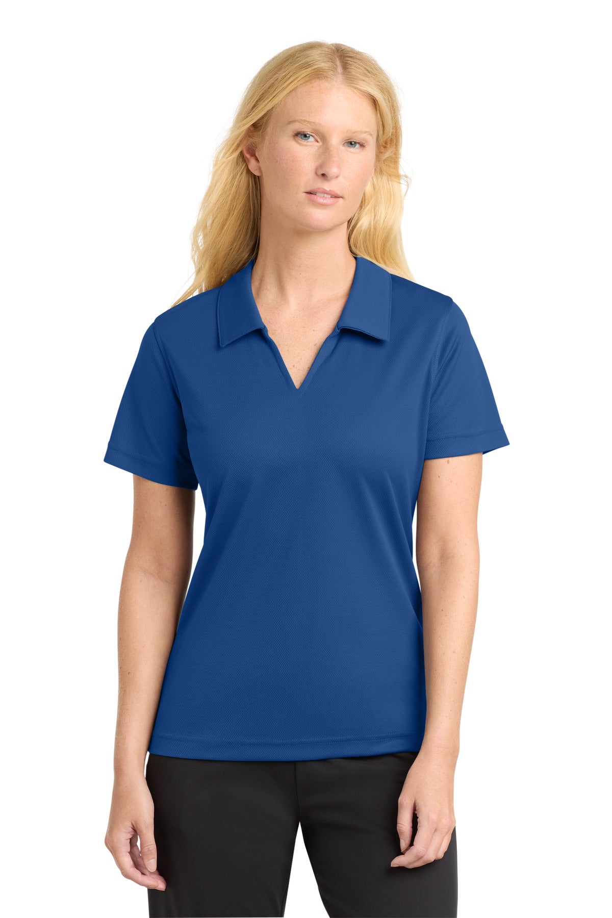 Sport-Tek L469 Women's Dri-Mesh   V-Neck Polo