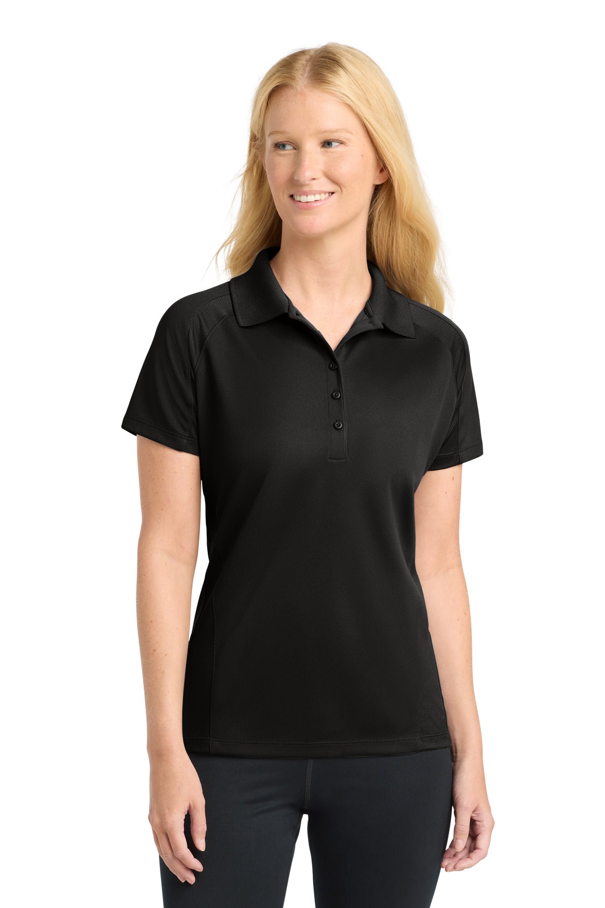 Sport-Tek L474 Women's Dri-Mesh   Pro Polo