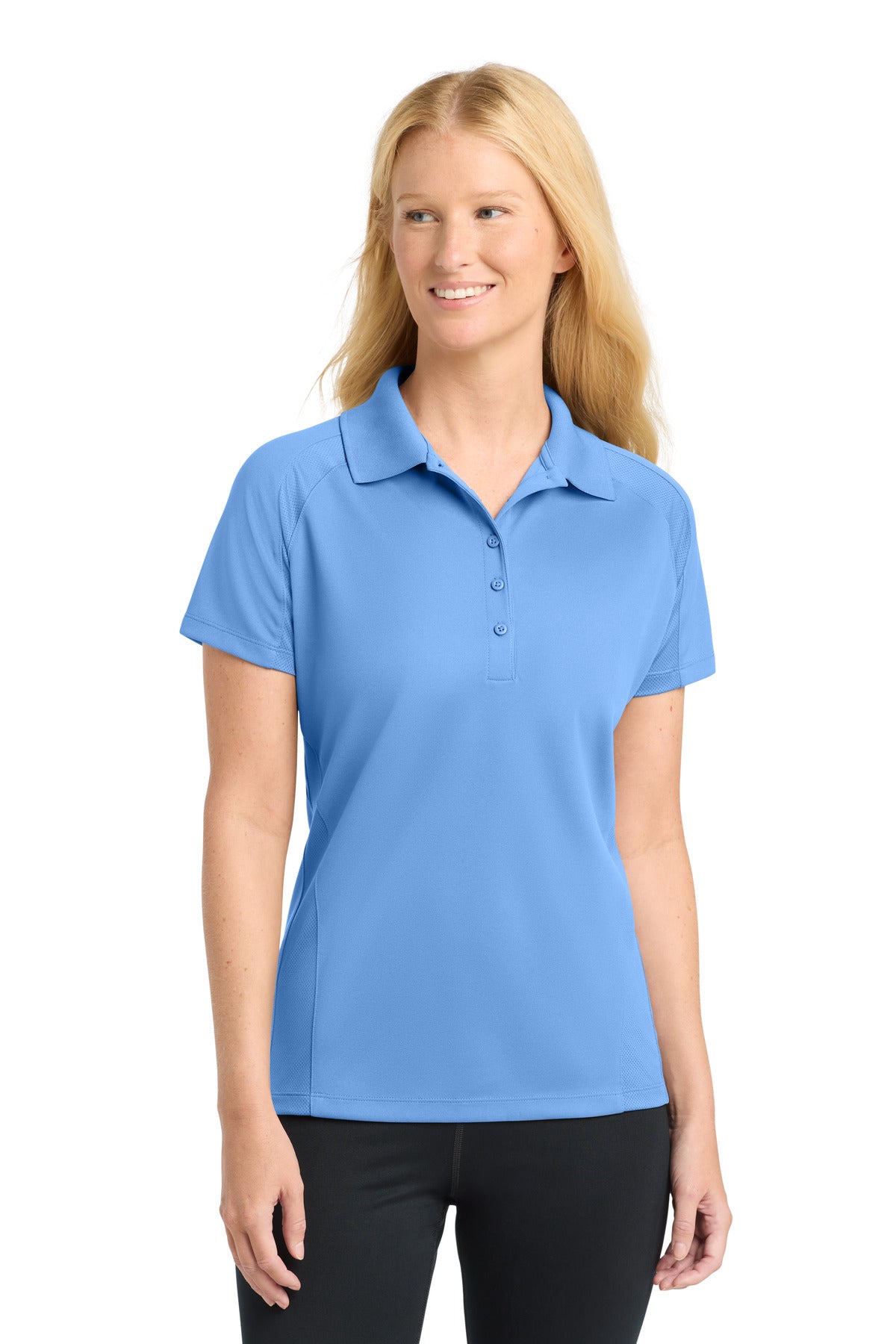 Sport-Tek L474 Women's Dri-Mesh   Pro Polo