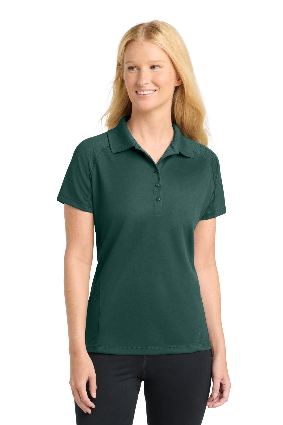 Sport-Tek L474 Women's Dri-Mesh   Pro Polo