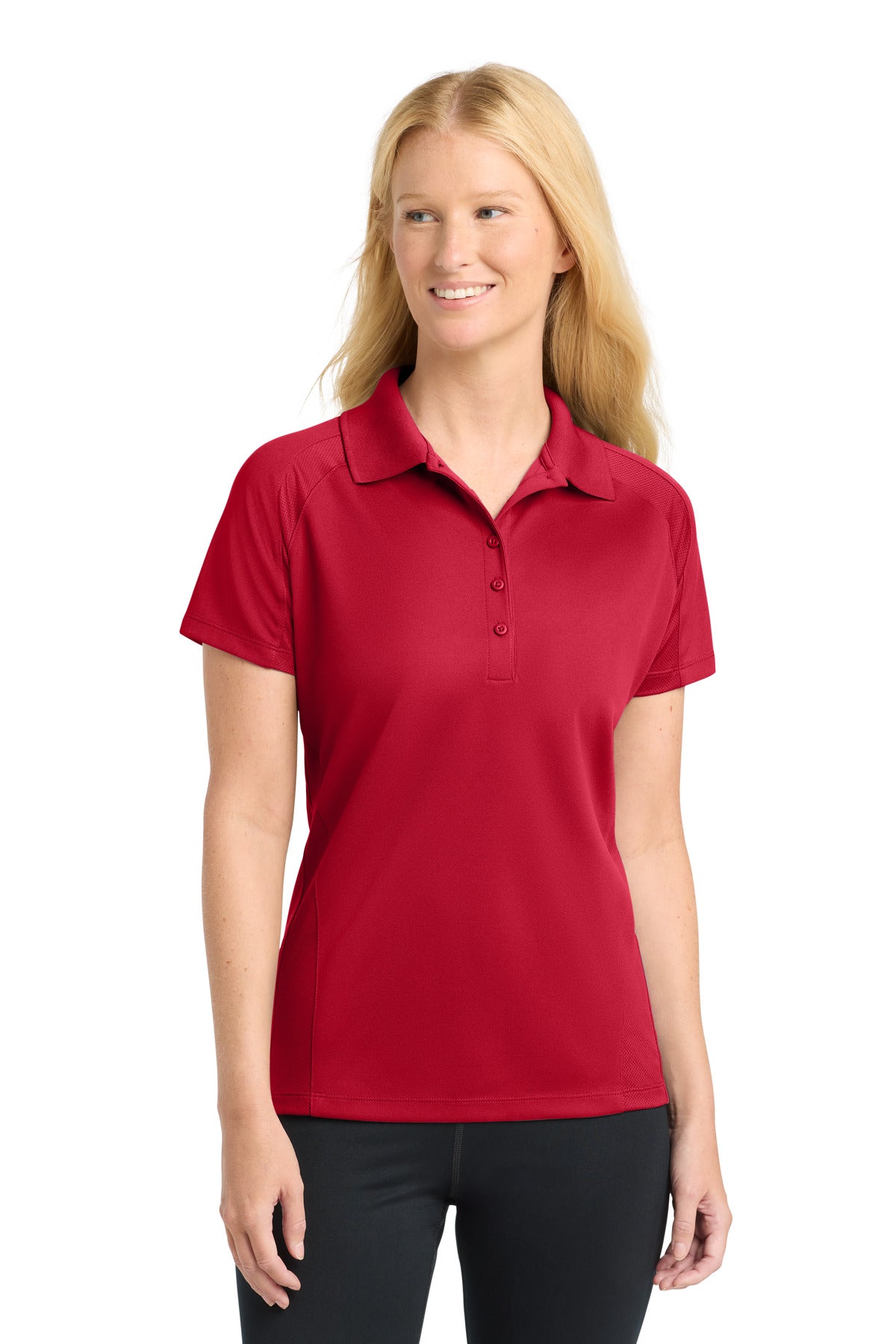 Sport-Tek L474 Women's Dri-Mesh   Pro Polo