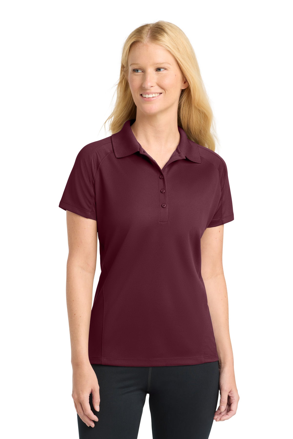Sport-Tek L474 Women's Dri-Mesh   Pro Polo