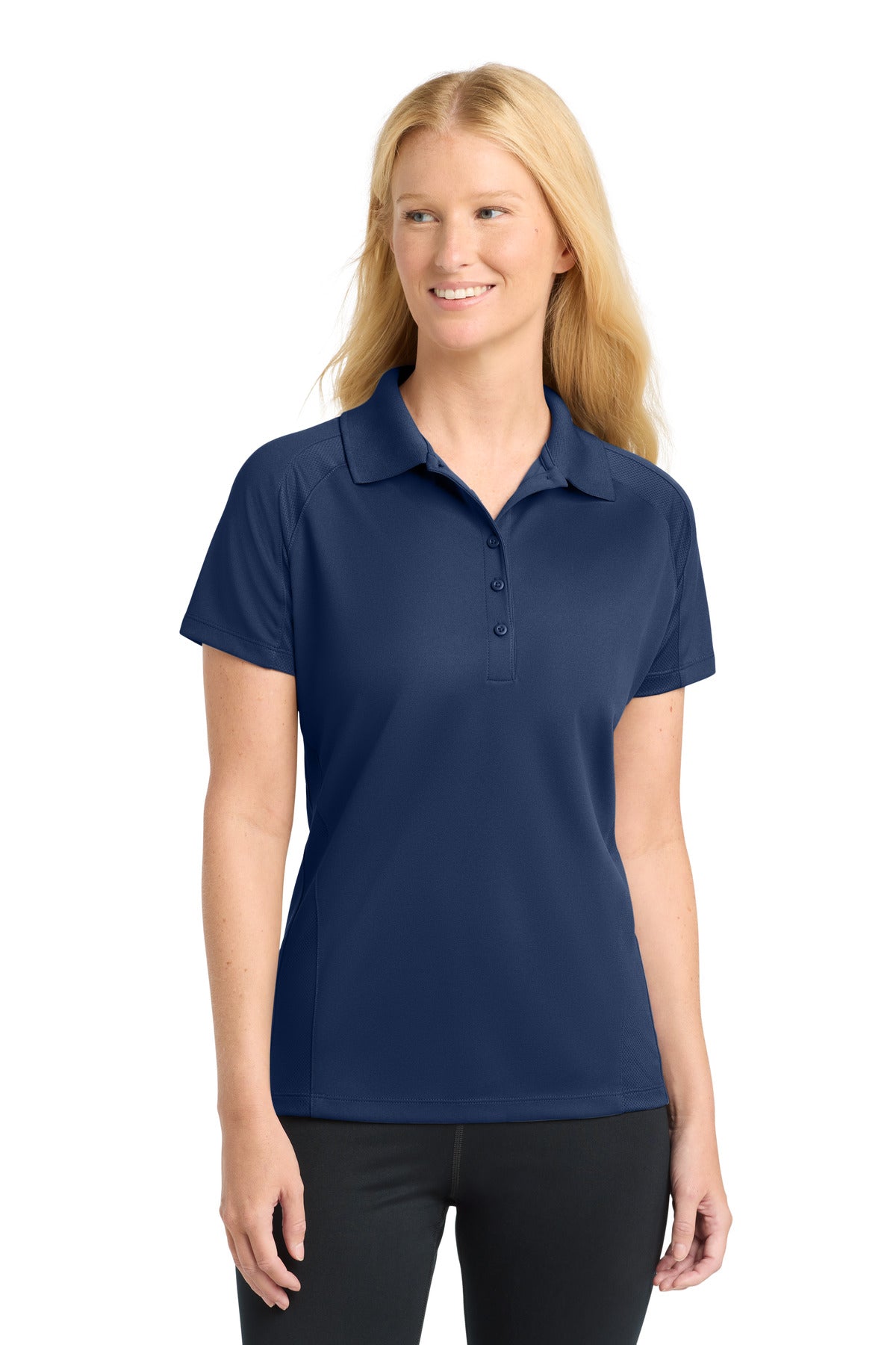 Sport-Tek L474 Women's Dri-Mesh   Pro Polo