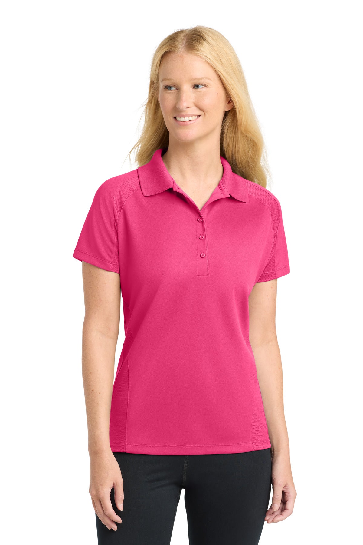 Sport-Tek L474 Women's Dri-Mesh   Pro Polo
