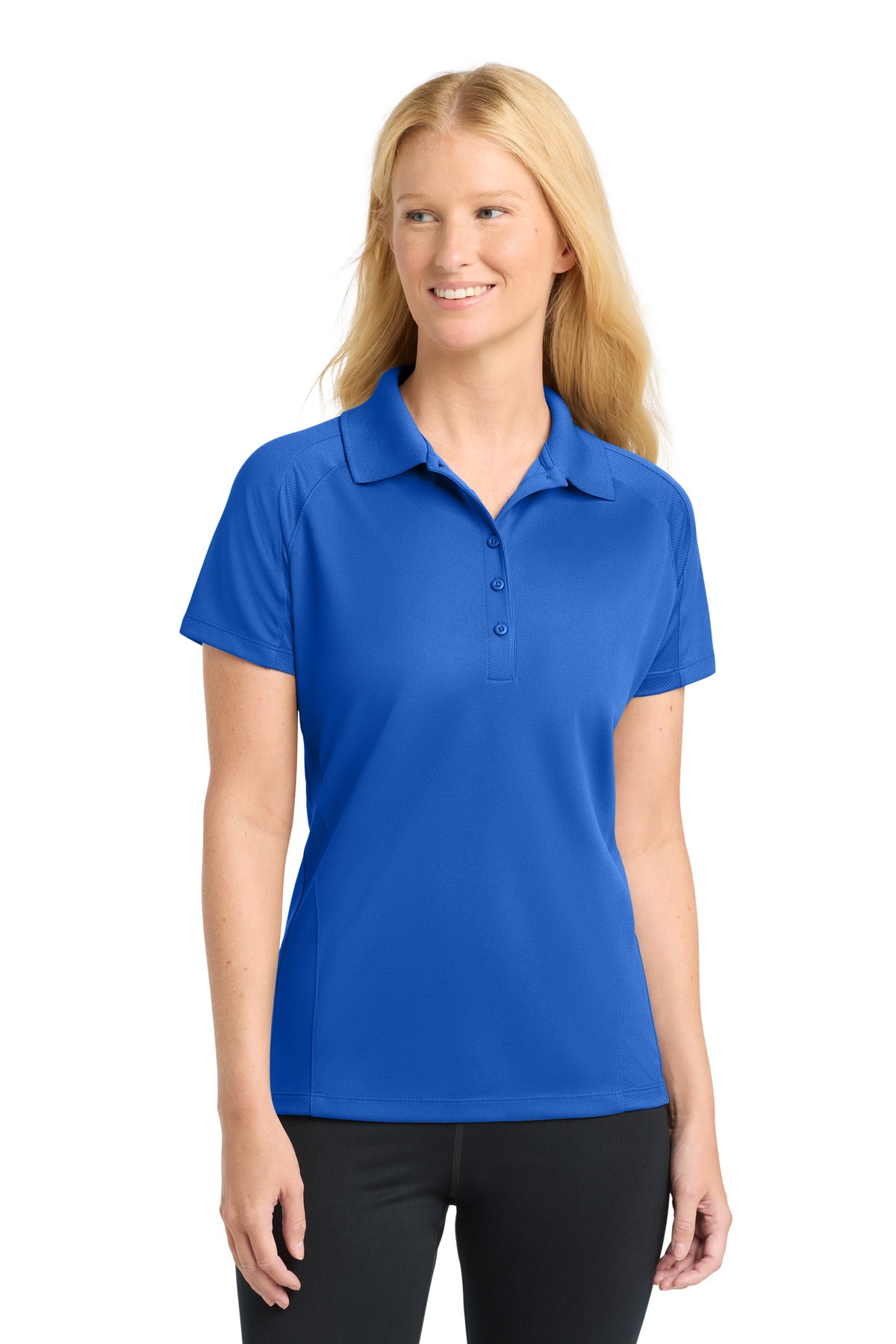 Sport-Tek L474 Women's Dri-Mesh   Pro Polo