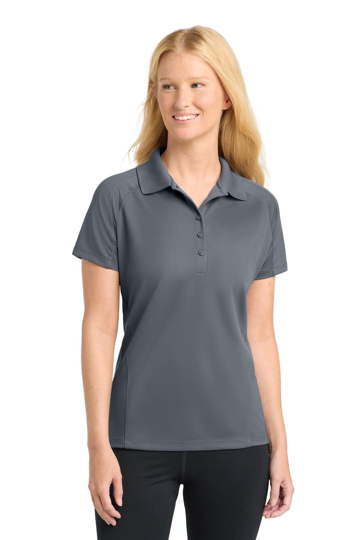 Sport-Tek L474 Women's Dri-Mesh   Pro Polo